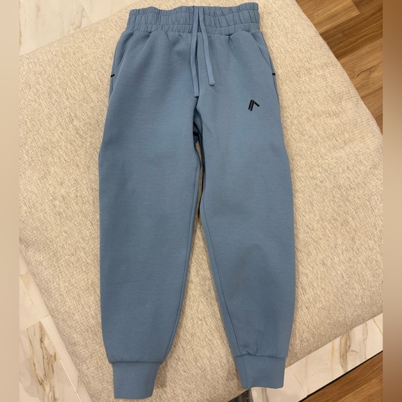 Alphalete Pants - Blue Cuffed Joggers